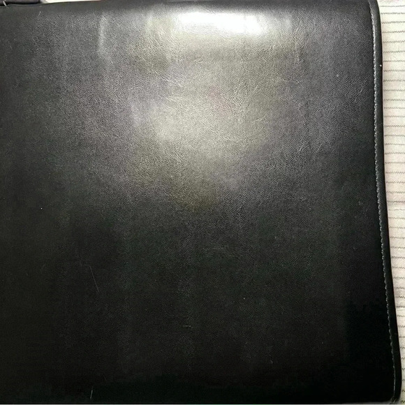 Amiet Swiss Black Leather Portfolio File / Document Bag - Picture 16 of 16